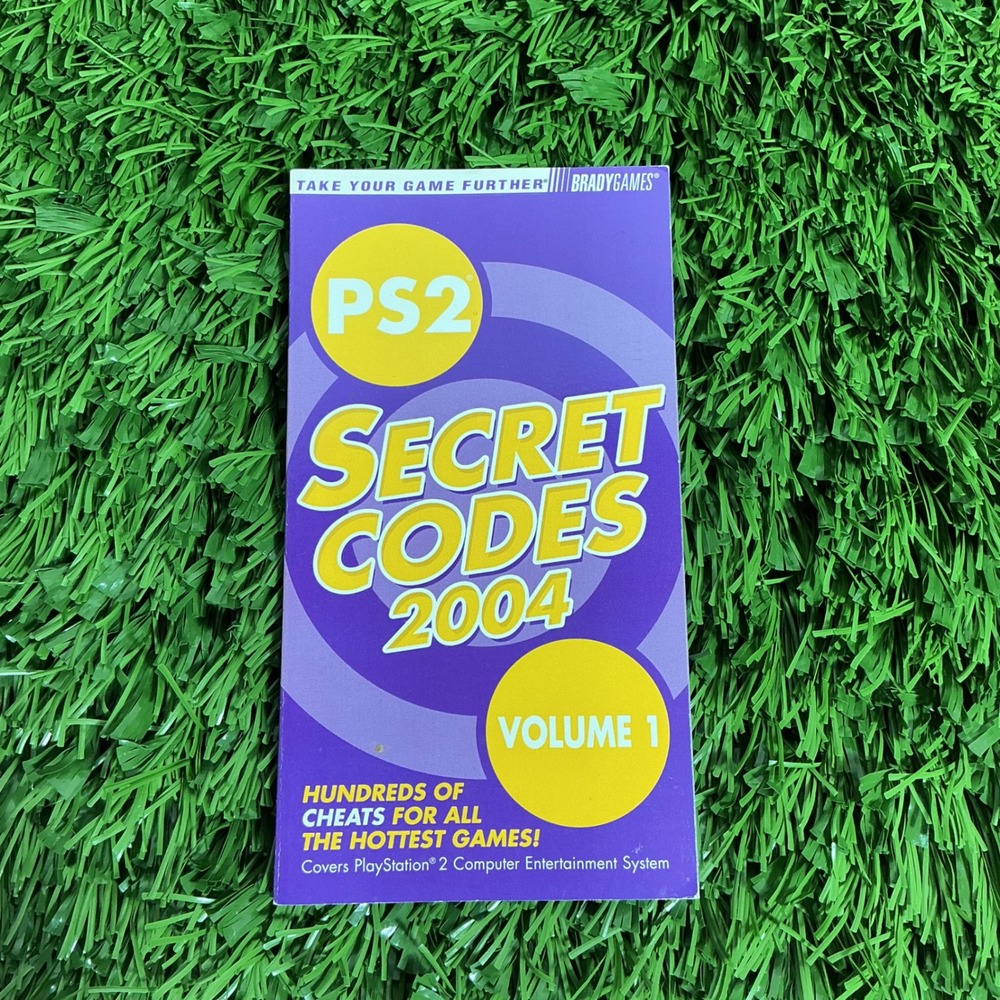 BradyGames PS2 Secret Codes 2004 Volume 1 PlayStation 2 Cheat Guide Book Retro